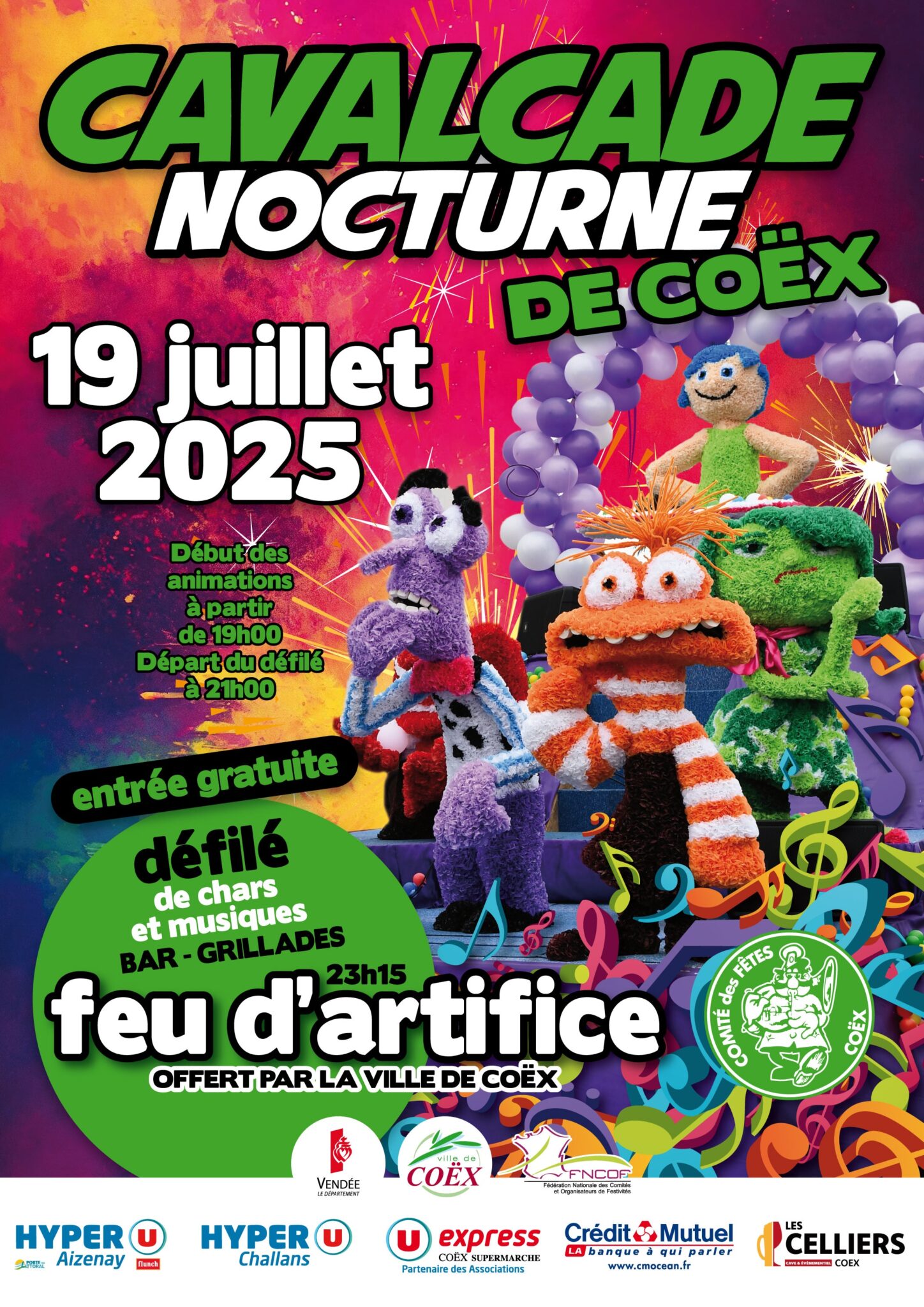 Cavalcade 2025 – Ville de Coëx